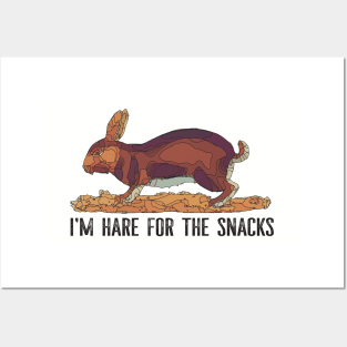 I'm Hare For The Snacks Posters and Art